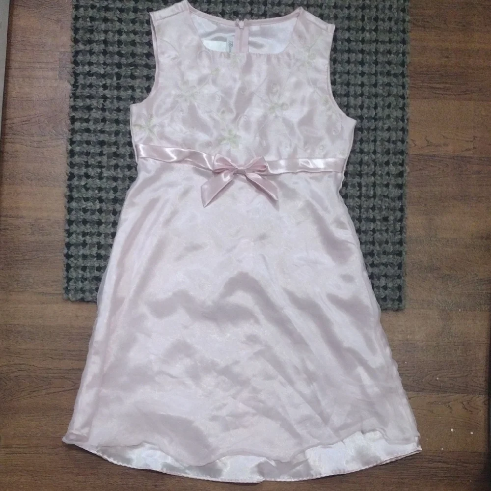 Bonnie Jean Cream Sleeveless Babydoll Dress for Weddings​